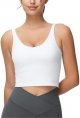 Women's Longline Sports Bra Removable Padded Wireless Workout Yoga Tank Tops