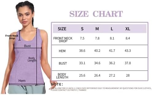 Women's Racerback Tank Tops Workout Tops for Women Running Yoga Tank Tops for Women Athletic Gym Clothes