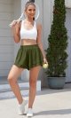 2 in 1 Flowy Shorts for Women Gym Yoga Athletic Workout Running Trendy Shorts Comfy Lounge Skirt Summer Beach