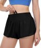 Women's High Waisted Running Shorts, 2.5" Quick Dry Sport Gym Athletic Shorts with Liner Zipper Pockets