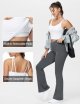 Women's Longline Sports Bra Removable Padded Wireless Workout Yoga Tank Tops