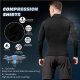 Men's Mock Compression Shirt UPF 50+ Long Sleeve Turtleneck Undershirts Baselayer Athletic Running T-Shirts Top