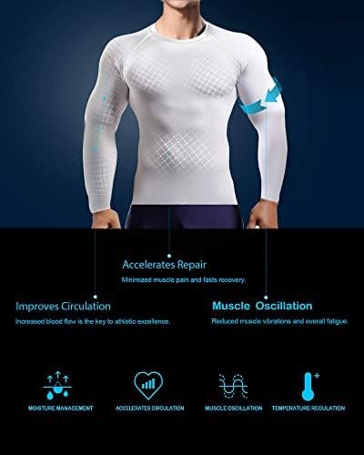 4/5 Pack Workout Compression Shirts Men Long/Short Sleeve Rash Guard Athletic Undershirt Gear T Shirt for Sports