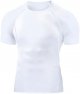 Men's Compression Shirts Workout Sports Short Sleeve Running Tops Cool Dry Tight T-Shirt Baselayer Gym Undershirts