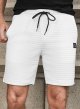 Mens Sweat Shorts Casual Stretch Elastic Waist Waffle Workout Gym Short 7 inch Inseam Running Short with Pocket