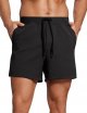 Men's Four-Way Stretch Workout Shorts - 5" Soft Durable Casual Athletic Shorts with Pocket Gym Running Hiking