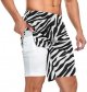 Men's 2 in 1 Workout Running Shorts, Gym Athletic Shorts for Men Lightweight Training with Pockets and Towel Loop