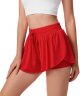 Athletic Shorts for Women Running Tennis Sports Shorts 2-in-1 Double Layer Quick-Drying Comfy Shorts Skort