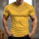 Top Hats for Men, Men's Sports Tops Mens T-Shirts Fitness Shirts Button Down Short Sleeve Athletic shirt, M, 3XL