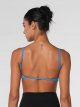 Seamless Super Sculpt Open Back Sports Bra with Padding, Low Impact Spaghetti Adjustable Straps Workout Gym Bra