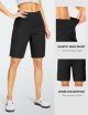 Women's 9" Long Shorts with Pockets High Waisted Knee Length Shorts for Women Workout Athletic Casual