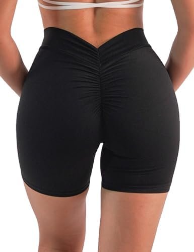 Athletic Shorts Gym Shorts for Women V Back Booty Butt Lifting