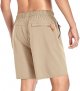 Men's Gym Shorts Sports Quick Dry Workout Running or Casual Training Short with Zipper Pockets